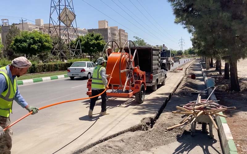 کاربرد فیبر نوری در خیابان